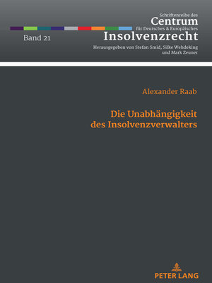 cover image of Die Unabhaengigkeit des Insolvenzverwalters